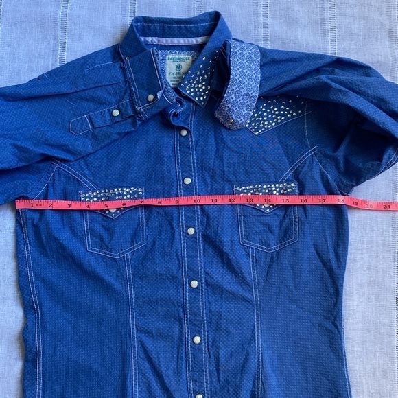 Panhandle rodeo rhinestone western button down. - Picture 5 of 10